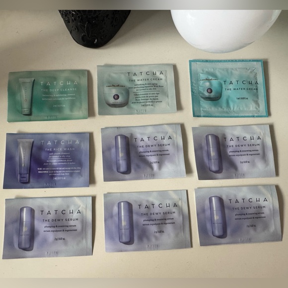 Tatcha Other - 3/$15 Tatcha Set of 9 Skincare Samples (Cream, Cleanser, Serum)